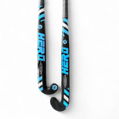 Field Hockey Stick Hero 30% Carbon Size 36.5 Inch Maxi Head Shape Carve 24.7mm Low Bow Light Weight