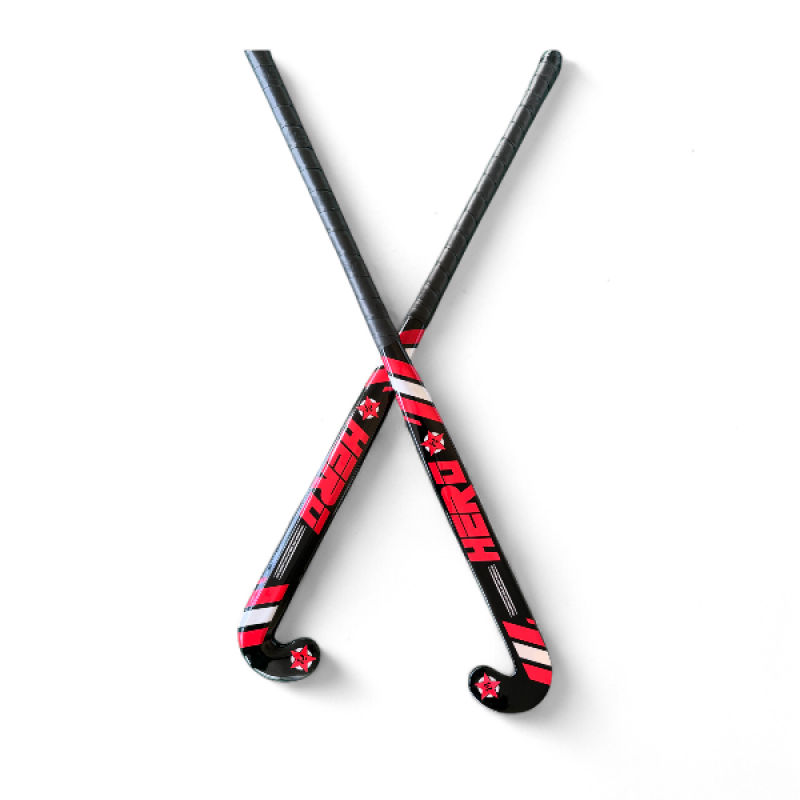 Field Hockey Stick Hero | 10% Carbon | Size 36.5" | Maxi Head | Carve 24.7mm Low Bow | Lightweight